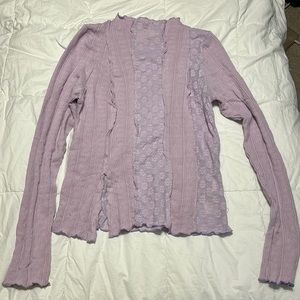 Size XL purple free people shirt